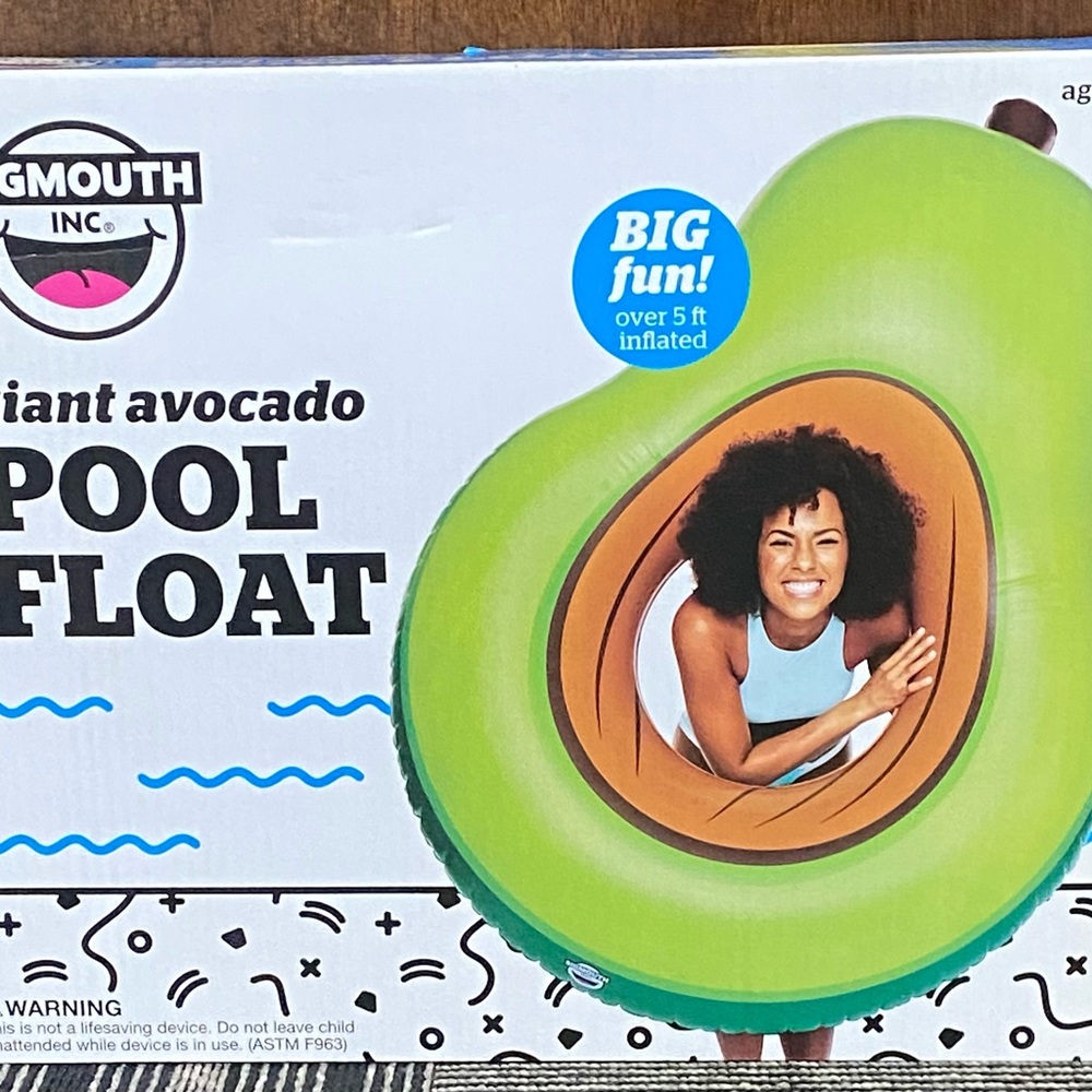 Giant Avocado Pool Float - Green